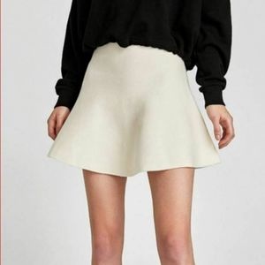 Zara Knit A-line Mini Skirt